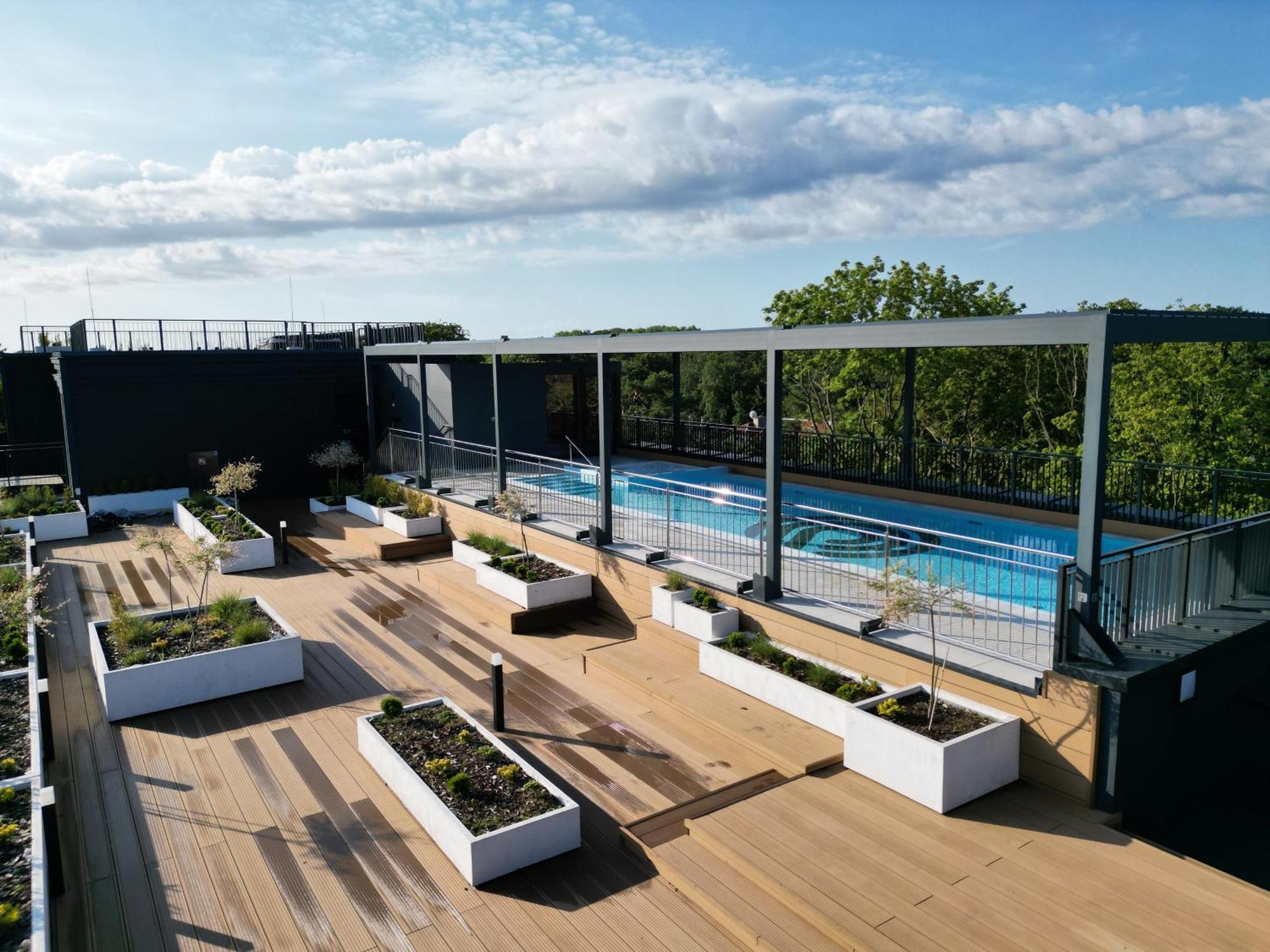 Апартаменты Seaside Garden Blue Свиноуйсьце Экстерьер фото
